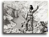 Pierre Brice kao Winnetou snimljen nad kanjonom rijeke Zrmanje
